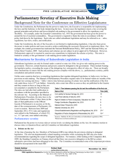 Public Engagement with the Legislative Process