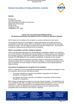 Attention Mr Mark Fitt Committee Secretary Senate Standing