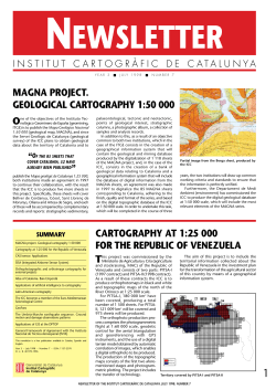 magna project. geological cartography 1:50 000 cartography at 1:25