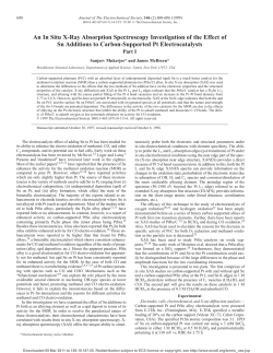 An In Situ X-Ray Absorption Spectroscopy Investigation of the Effect