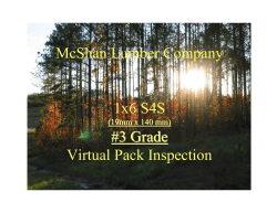 McShan Lumber Company 1x6 S4S #3 Grade Virtual Pack Inspection