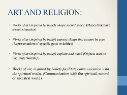ART AND RELIGION: