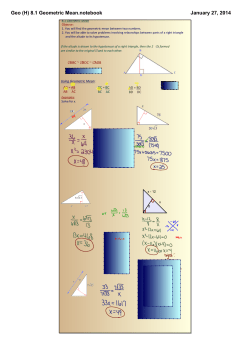 Geo (H) 8.1 Geometric Mean.notebook
