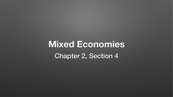 Mixed Economies Keynote - Westmoreland Central School