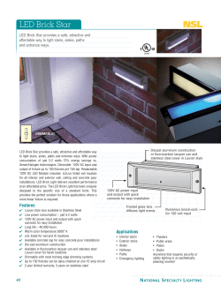 LED Brick Star - National Specialty Lighting