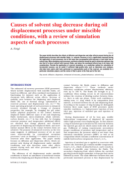 Causes of solvent slug decrease during oil displacement processes