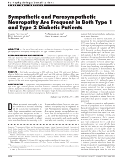 Sympathetic and Parasympathetic Neuropathy Are