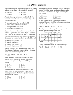 Accl g Motion graph prac - Red Hook Central Schools