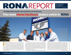 Five more Home Hardwaredealers switch to RONA