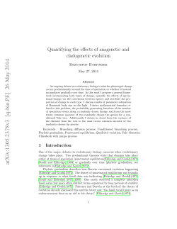 Quantifying the effects of anagenetic and cladogenetic evolution