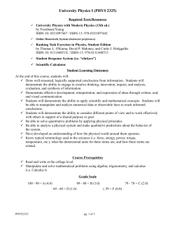 SCI 105 - Scientific Inquiry