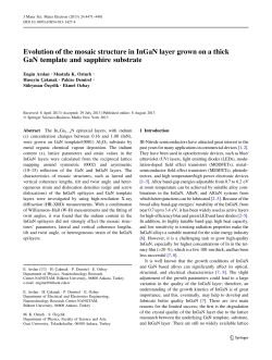 Evolution of the mosaic structure in InGaN layer grown on a thick
