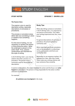 STUDY NOTES EPISODE 7: ENVIRO-LOO The