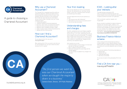 A guide to choosing a Chartered Accountant