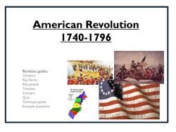 American Revolution 1740-1796