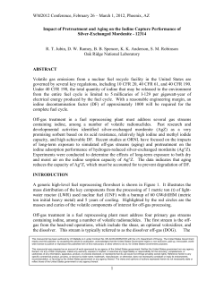 Impact of Pretreatment and Aging on the Iodine Capture