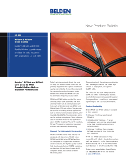 NP 299 - RF500 and RF600 Coax Cables