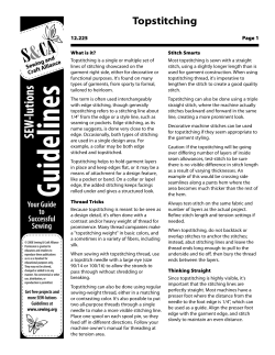 Topstitching