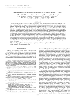 THE MORPHOLOGICAL CONTENT OF 10 EDisCS CLUSTERS AT
