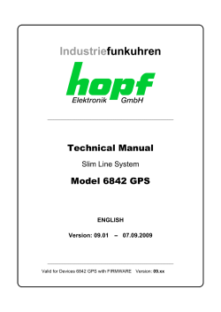 6842 GPS Slim Line - hopf Elektronik GmbH