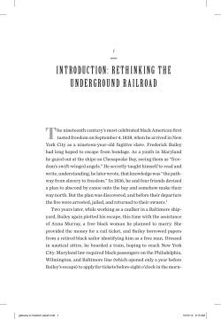 introduction: rethinking the underground railroad