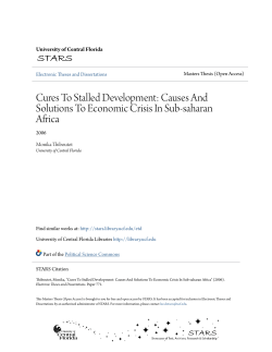 Cures To Stalled Development: Causes And Solutions To
