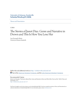 The Stories of Junot D&Atilde;Łaz: Genre and Narrative in Drown and This