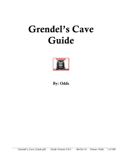 Grendel`s Cave Guide - RavenLeaf Document Hosting