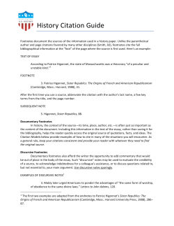 History Citation Guide