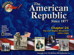 The Civil Rights Movement Begins