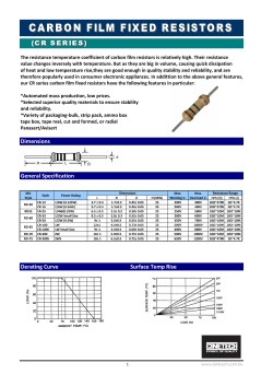 carbon film fixed resistors - 1