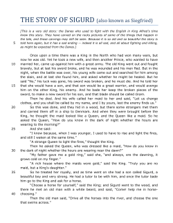 THE STORY OF SIGURD - Newark Catholic High School