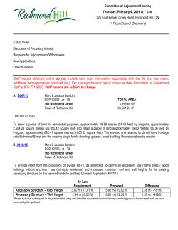 Agenda and Staff Reports - February 4, 2016 Meeting
