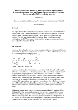 Food Science Lab Report