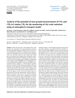 Analysis of the potential of near-ground measurements of CO2 and
