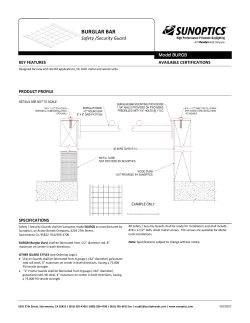 burglar bar - Sunoptics