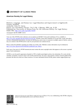 Rhetoric, Language, and Roman Law: Legal Education and