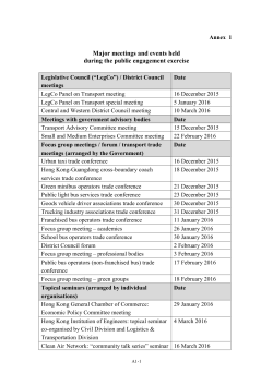 Annexes 1 to 6 - Transport Department