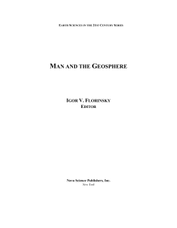 man and the geosphere