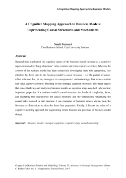 A Cognitive Mapping Approach to Business Models
