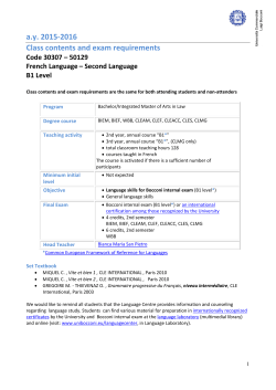 B1 - 30307 - Bocconi University