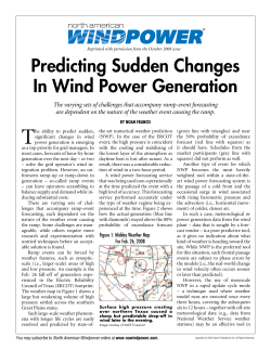 Predicting Sudden Changes In Wind Power