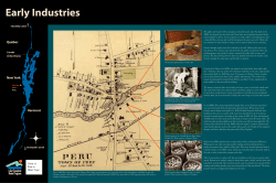 Early Industries - Town of Peru, NY