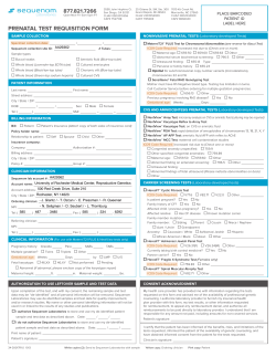 prenatal test requisition form