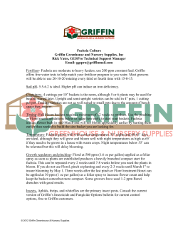 Fuchsia Culture - Griffin Greenhouse Supplies