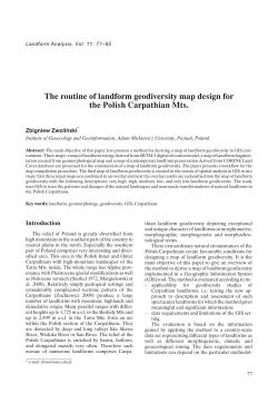 The routine of landform geodiversity map design for the Polish