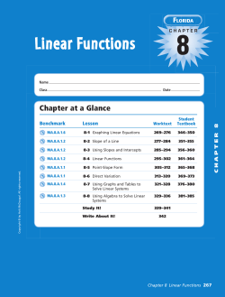 Linear Functions