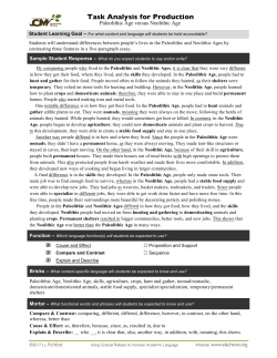 Neolithic v Paleolithic Task Analysis Size : 238.50 kb