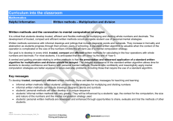 Written methods- multiplication and division