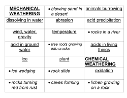 mechanical weathering - Dearborn High School